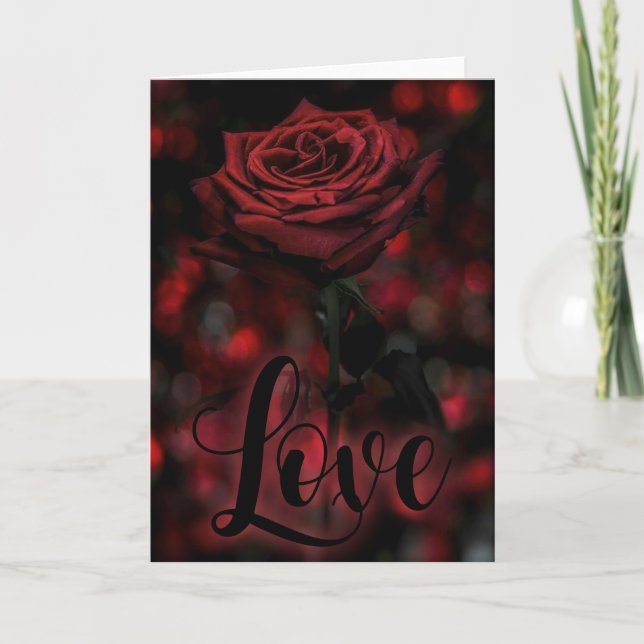 Carte de jour gothique Valentines (Devant)