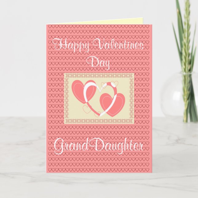 CARTE DE JOUR GRAND-FILLE VALENTINES (Devant)