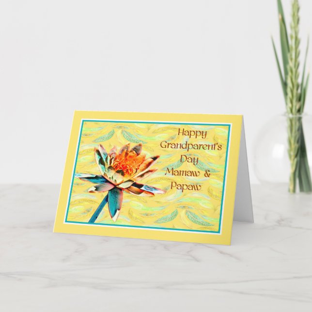 Carte de jour grand-parent pour Mamaw & Papaw (Devant)