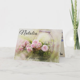 Carte de jour personnalisée Natalia Polonaise