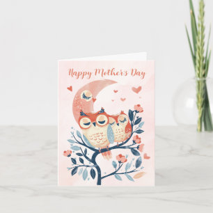 Carte de jour pour la mère et le bébé amour des mè