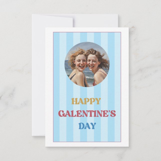 Carte de jour Retro Happy Galentines pour ami (Devant)