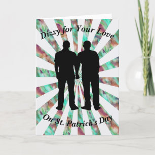 Carte de jour St. Patricks pour partenaire masculi