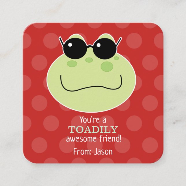 Carte de jour Toad Valentines, très impressionnant (Devant)