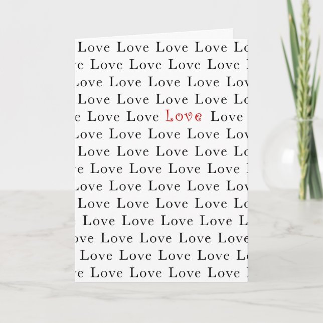Carte de jour Valentines - Notre Amour Est Spécial (Devant)