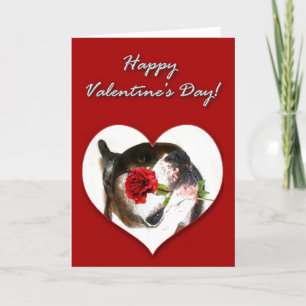 Carte de jour Valentines pour chien de boxe