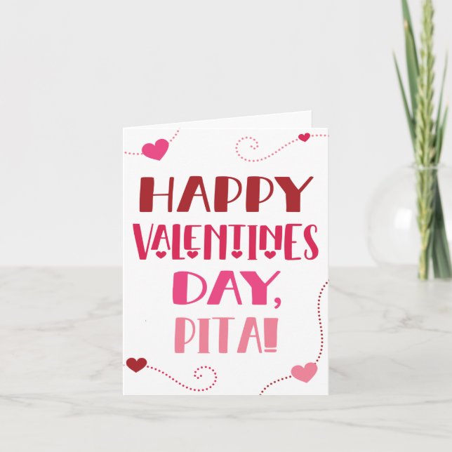 Carte de jour Valentines pour Pita (Papa en Hindi) (Devant)