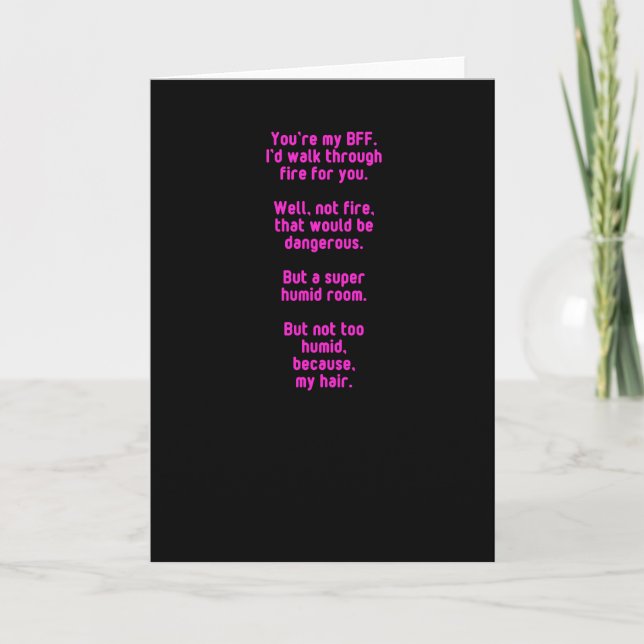 Carte de jour Valentines pour votre BFF (Devant)