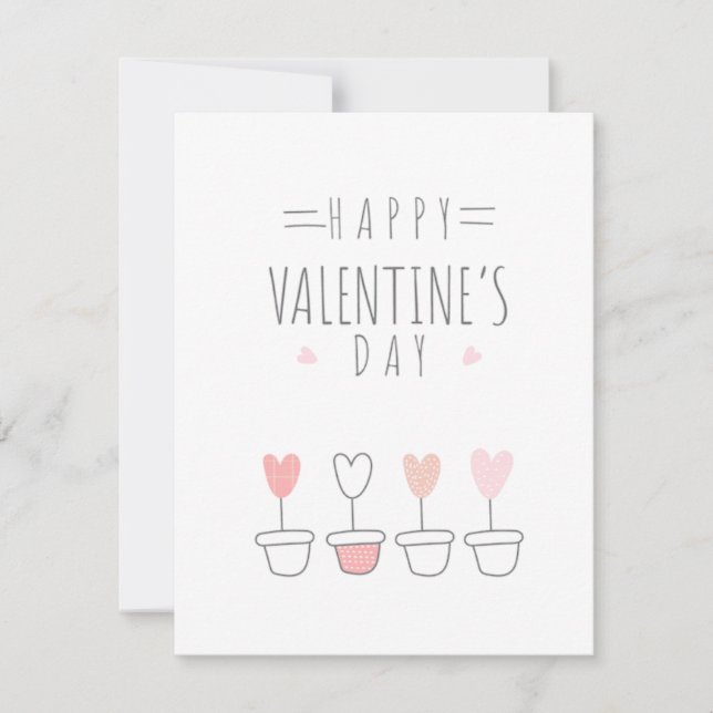 carte de jour valentines simple et belle (Devant)
