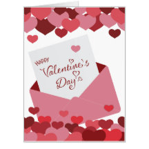 Carte de jour Valentines surdimensionnée