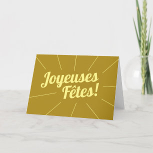 Carte de Joyeuses Fêtes Holiday Card