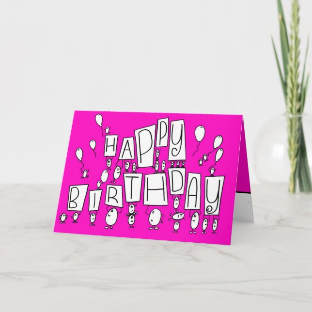 carte de joyeux anniversaire (Devant)