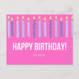 Carte de Joyeux Anniversaire