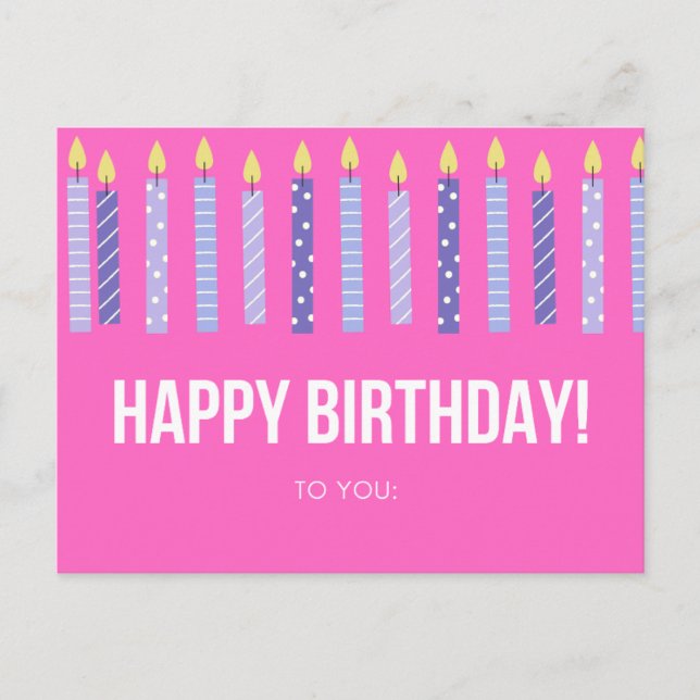 Carte de Joyeux Anniversaire (Devant)