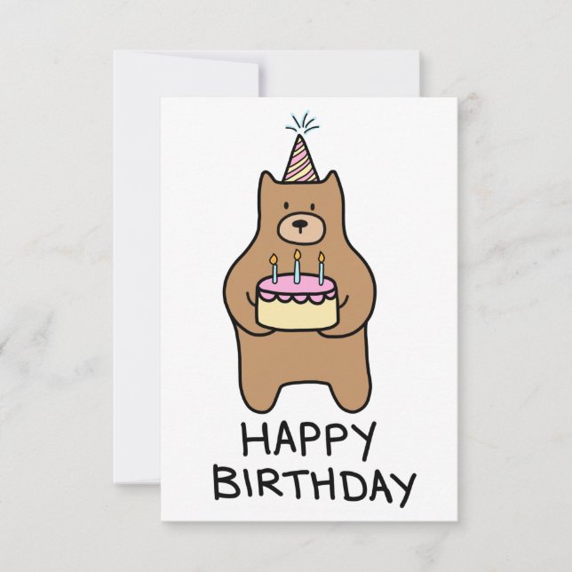 Carte de joyeux anniversaire (Devant)
