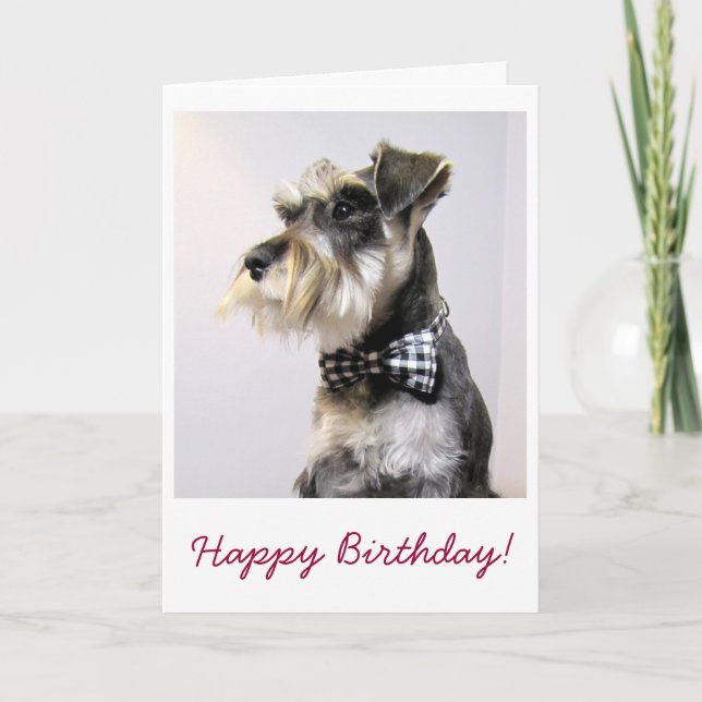Carte de joyeux anniversaire avec l'image de (Devant)