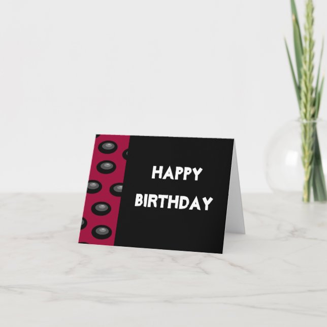 Carte de joyeux anniversaire (blanc à l'intérieur) (Devant)