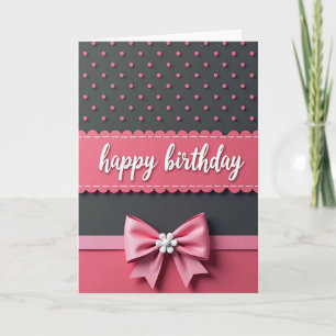 Carte de Joyeux Anniversaire Cercles Élégants