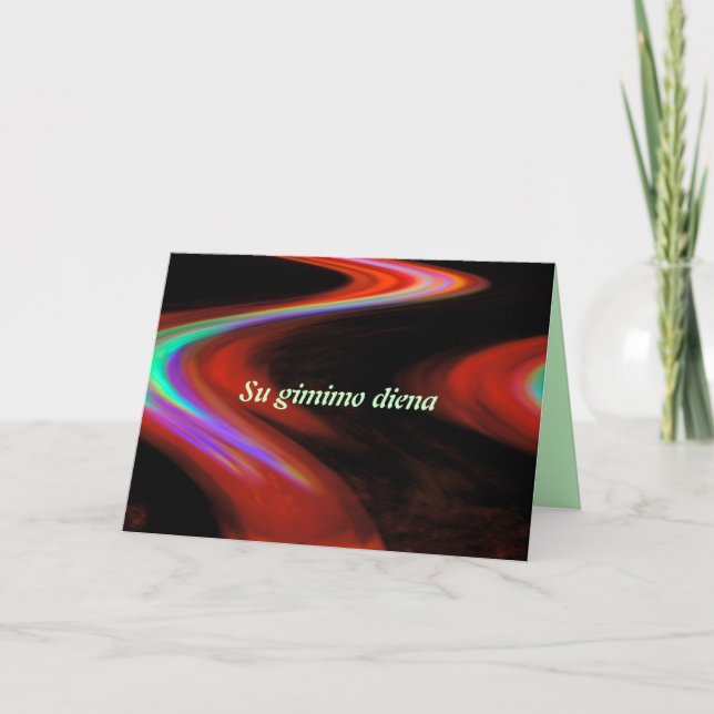 Carte de joyeux anniversaire de Lithianian (Devant)