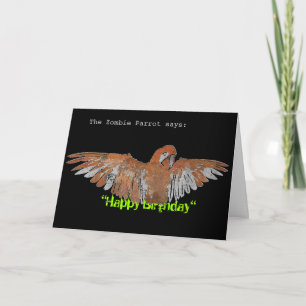 Carte de "joyeux anniversaire" de ZombieParrot (ro