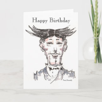 Carte de joyeux anniversaire d'oncle Victor