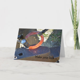 Carte de joyeux anniversaire : Forge d'un fer à