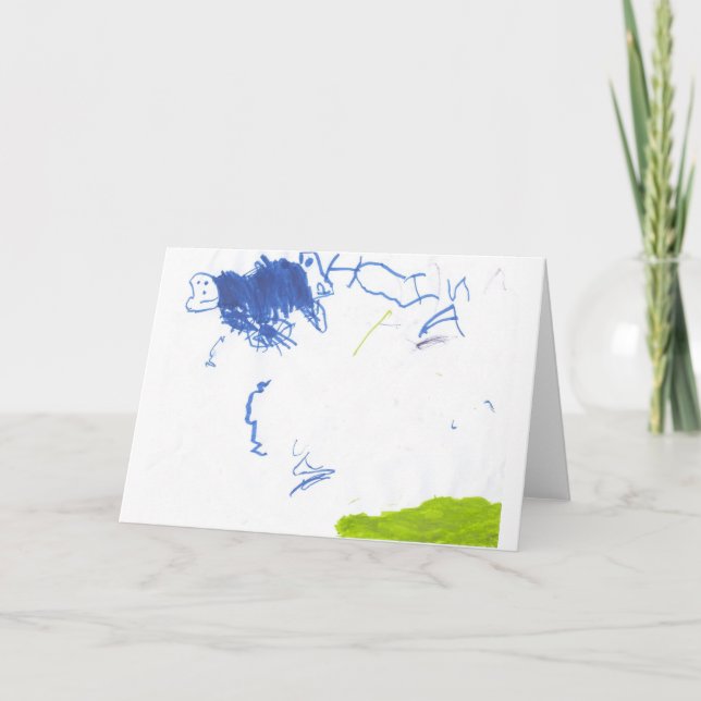 Carte de joyeux anniversaire par 4 ans (Devant)