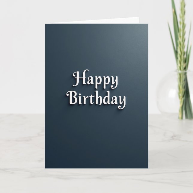 Carte de joyeux anniversaire texturée (Devant)