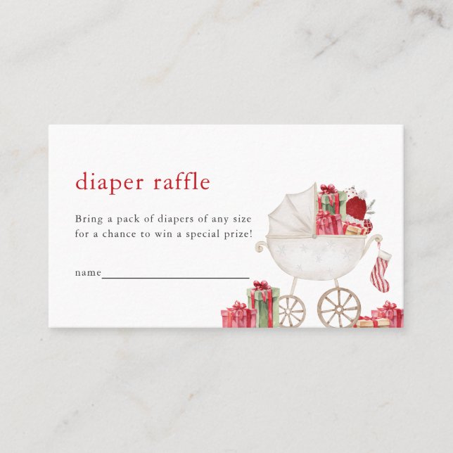 Carte de joyeux Baby shower de Noël (Devant)