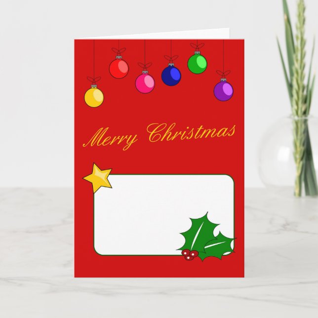 Carte de Joyeux Noël (Devant)