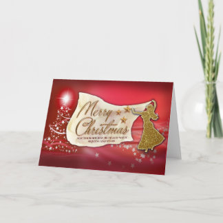 Carte de Joyeux Noël de danse de ventre