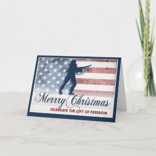 Carte de Joyeux Noël de soldat