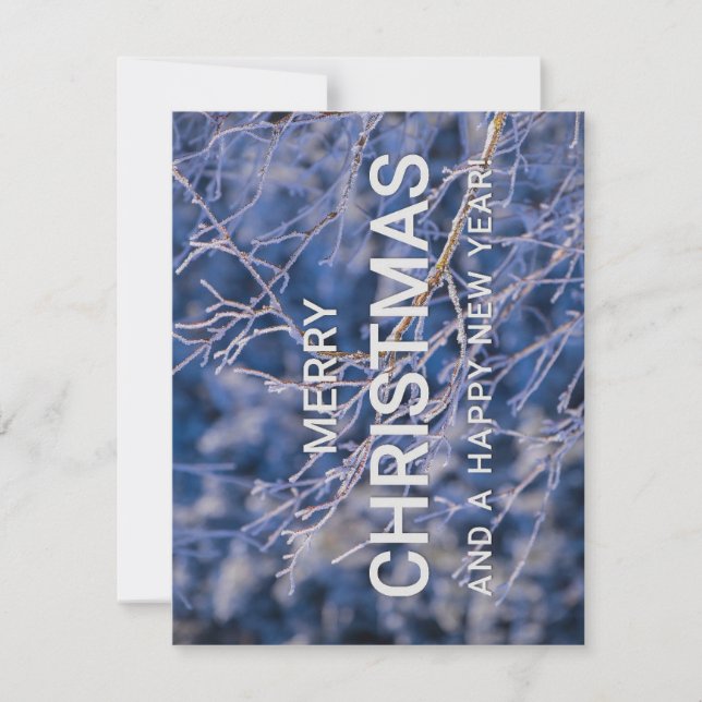 Carte de Joyeux Noël et Bonne Année (Devant)