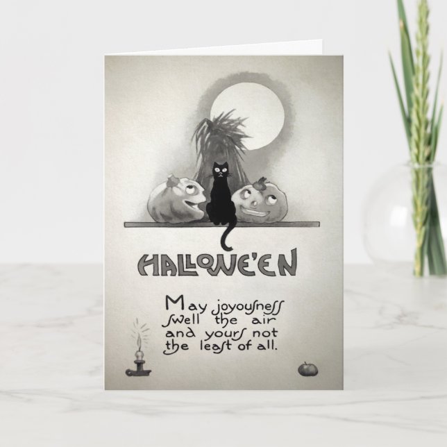 Carte de Joyosité Halloween vintage (Devant)