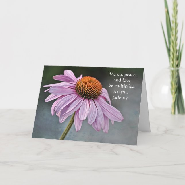 Carte de Jude Fleurs de Foi Coneflower (Devant)