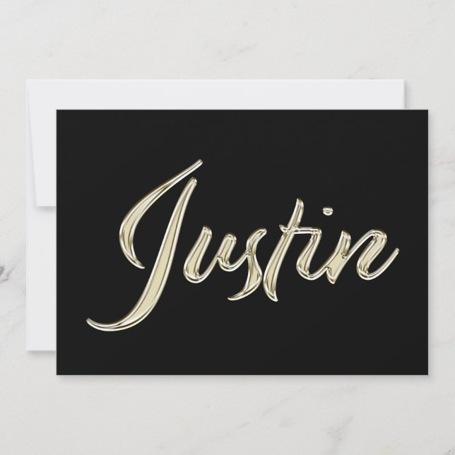 Carte de Justin White (Devant)