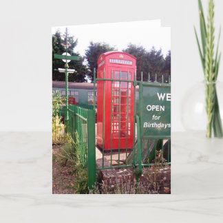 Carte de Kiosque téléphonique rouge britannique