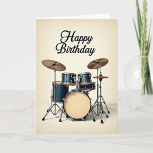Carte de kit de batterie festive