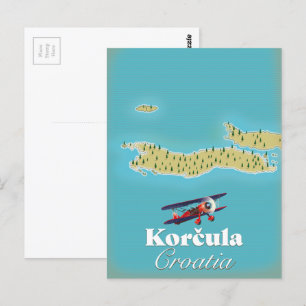 Carte de Korčula Croatie
