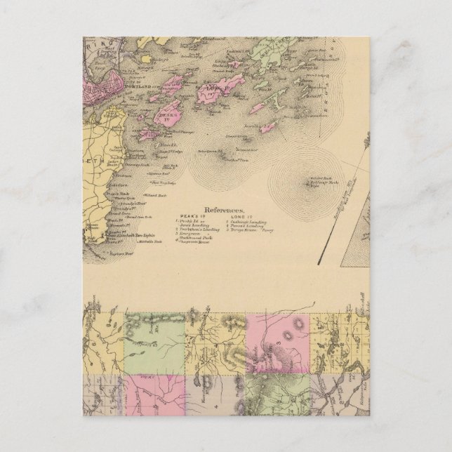 Carte de la baie Casco (Devant)