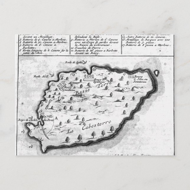 Carte de la Barbade (Devant)