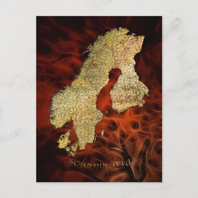 Carte de la cartographie scandinave (Devant)