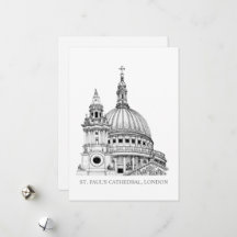 Carte de la cathédrale St Paul
