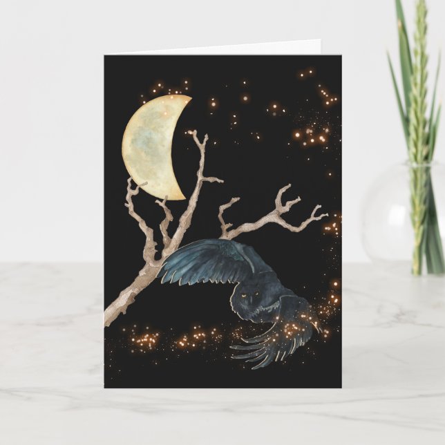 Carte de la chouette la nuit (Devant)