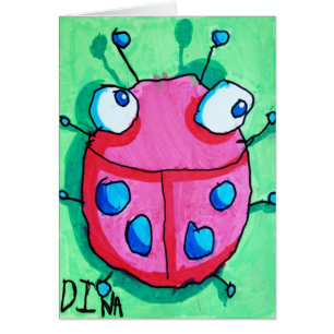 Carte de la coccinelle de Dina
