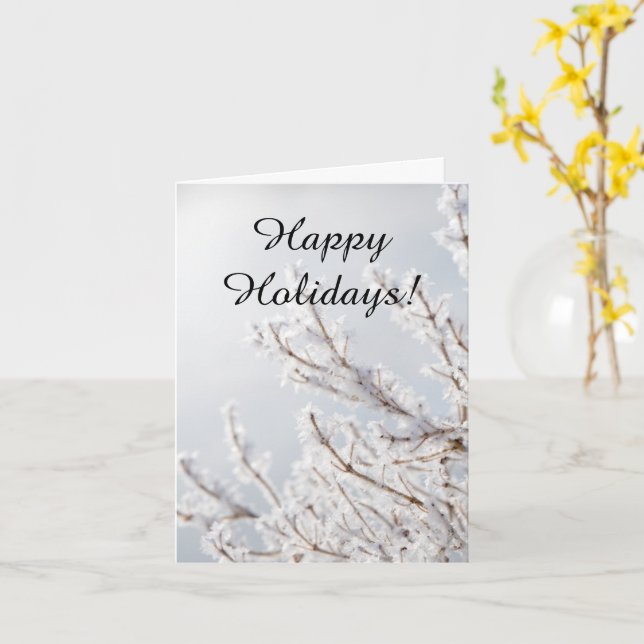 Carte de la collection de vacances Icicle (Fleur jaune)