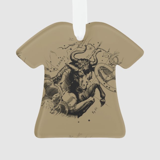 Carte de la constellation de Taurus par Hevelius c (dos)