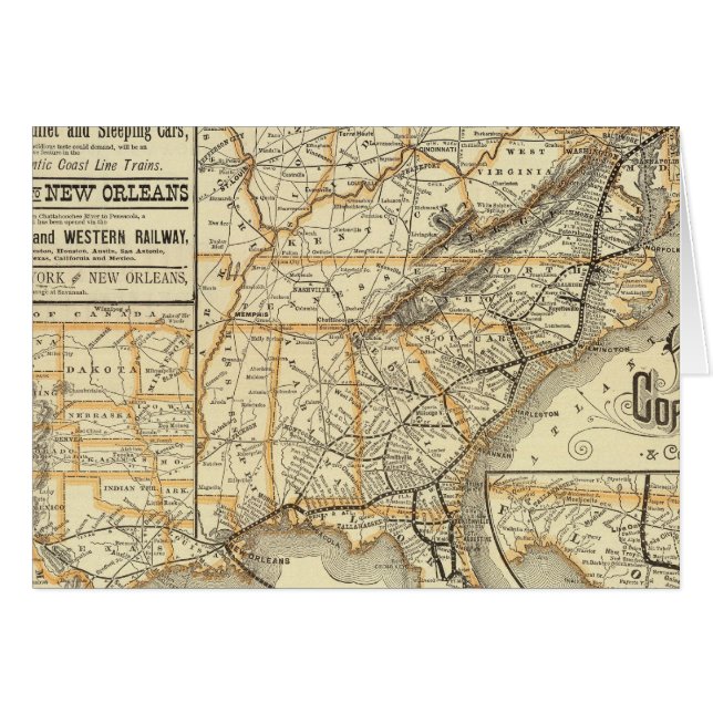 Carte de la côte atlantique (Devant horizontal)