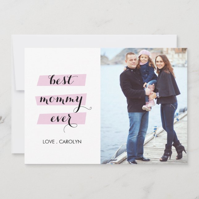 Carte de la fête de la mère de la meilleure maman (Devant)