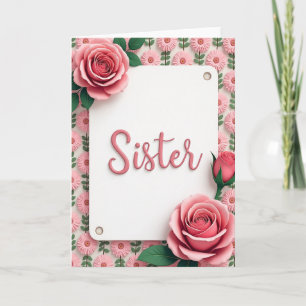 Carte de la Fête de la Rose Sœur